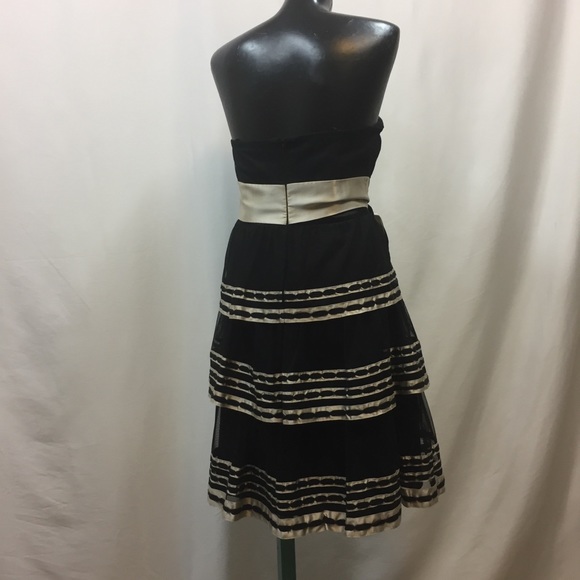 BCBG Maxazria Black & Pearl Strapless Dress - Picture 6 of 8